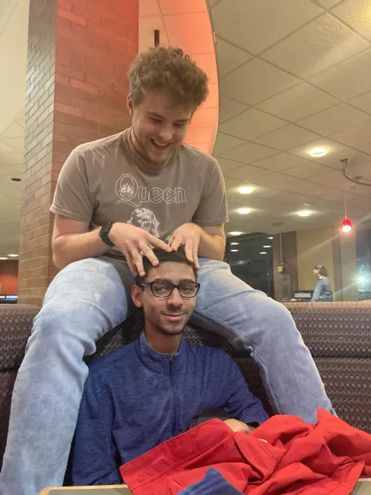 Payton and William at Commons